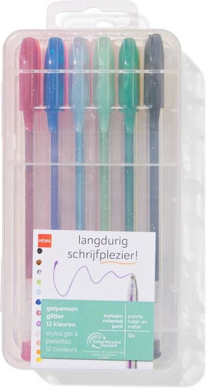 HEMA Glitter Gelpennen 12 Stuks