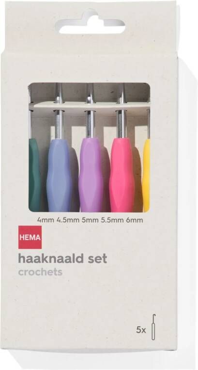 HEMA Haaknaalden 4+4.5+5+5.5+6 5 Stuks