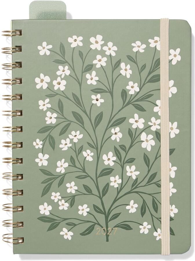 HEMA Agenda 2027 20.2x15.2cm bloemen (groen)