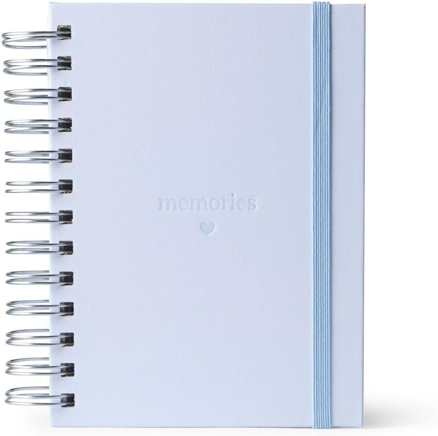 HEMA Fotoalbum 17.5x15x3.5cm met stickers (lichtblauw)