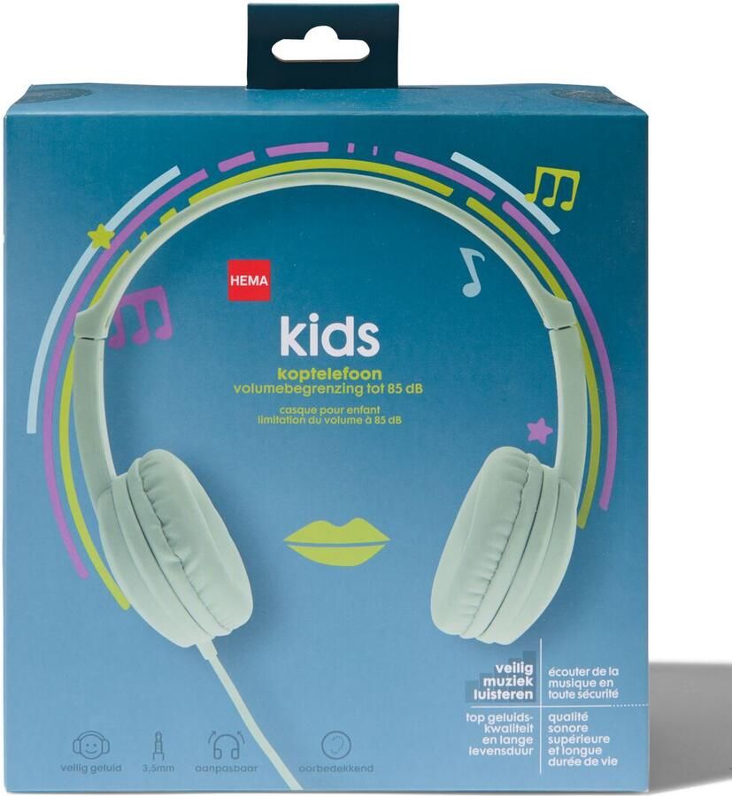 HEMA Kinder koptelefoon met volumebegrenzing mint