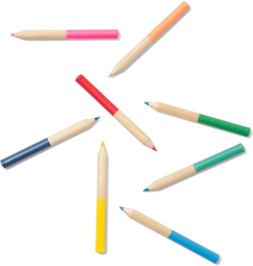 HEMA Kleurpotloden hout 8 stuks (multicolor)