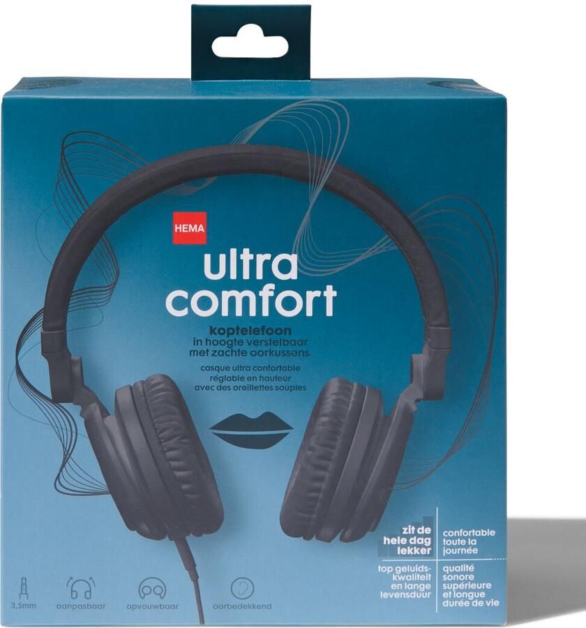 HEMA Koptelefoon ultra comfort zwart