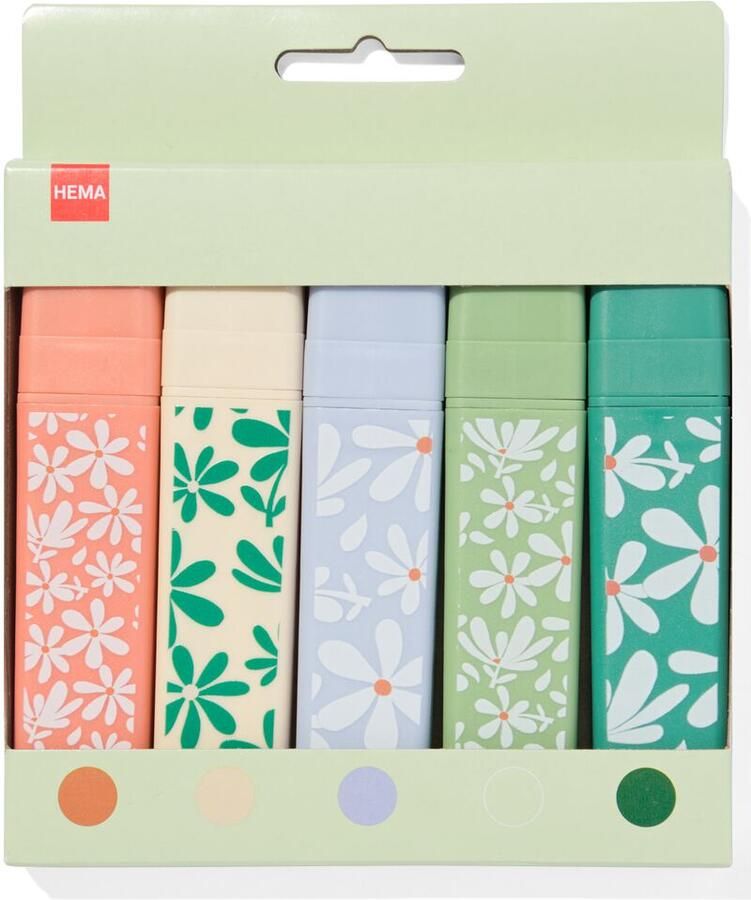 HEMA Markers groot 5 stuks