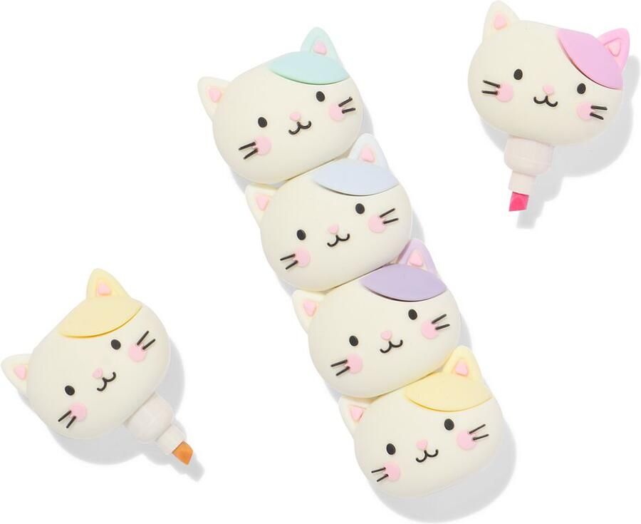 HEMA Mini markers katten toren 5 stuks