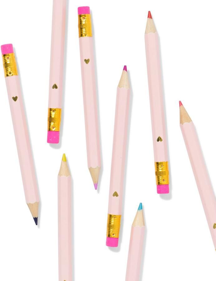 HEMA Uitdeel potlooden prinses 8 stuks (roze)