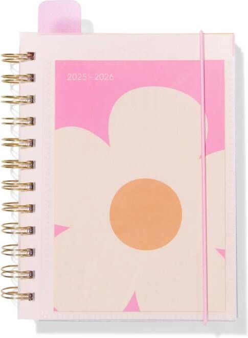 HEMA Insteek Schoolagenda 25-26 16.1x14cm Bloem