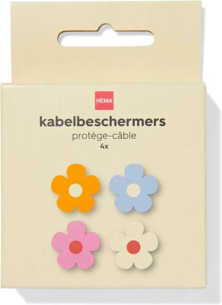 HEMA Kabelbeschermers Bloemen 4 Stuks