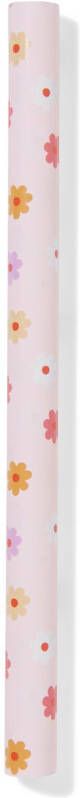 HEMA Kaftpapier 300x50cm Bloemen Roze