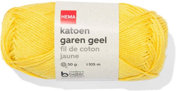 HEMA Katoen Garen Geel 50gram 105meter