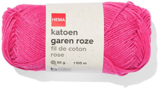 HEMA Katoen Garen Roze 50gram 105meter