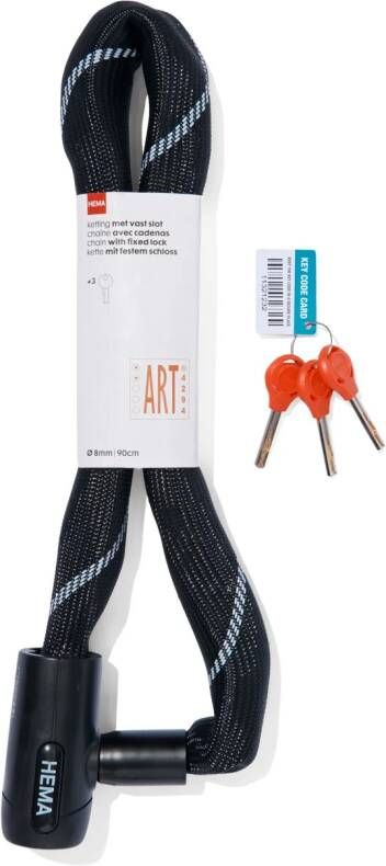HEMA Ketting Met Vast Slot 90cm Ø85mm Zwart ART2