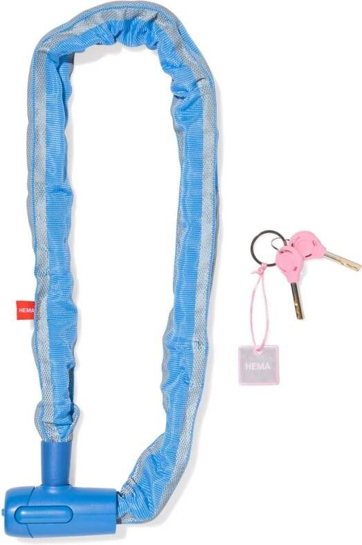 HEMA Kettingslot Met Sleutel Blauw