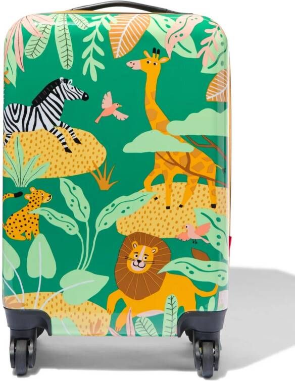 HEMA Koffer Met Dieren 55x34x21 Groen
