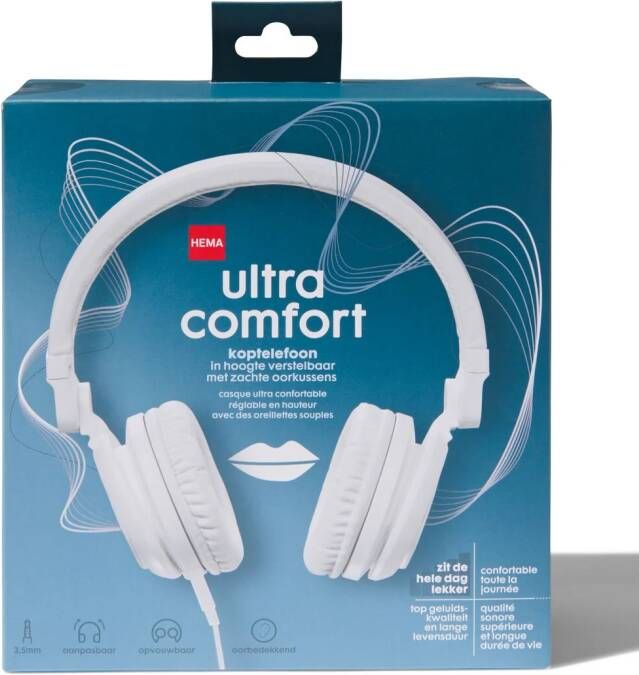 HEMA Koptelefoon Ultra Comfort Wit