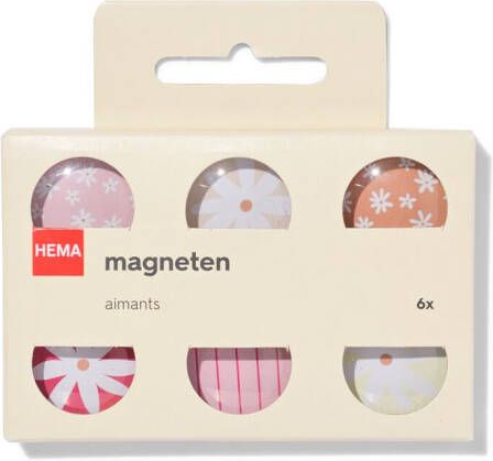 HEMA Magneten Bloem 6 Stuks