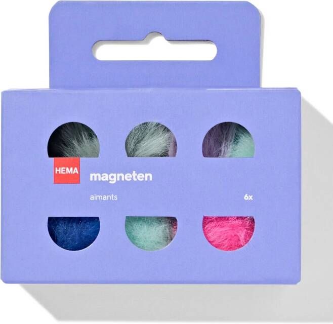 HEMA Magneten Fluffy 6 Stuks