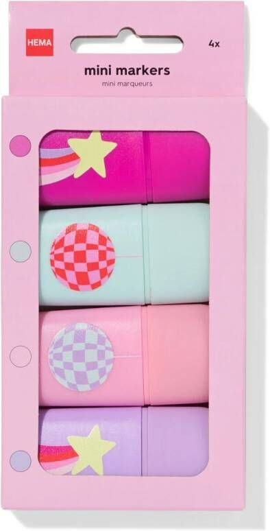 HEMA Mini Markeerstiften 4 Stuks