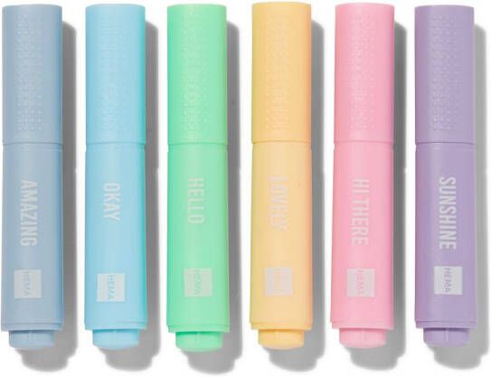 HEMA Mini Markers Pastel 6 Stuks