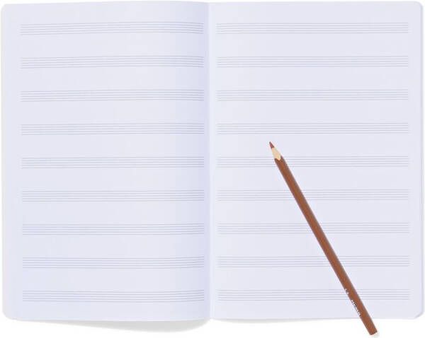 HEMA Muziekschrift A5 Bloemen