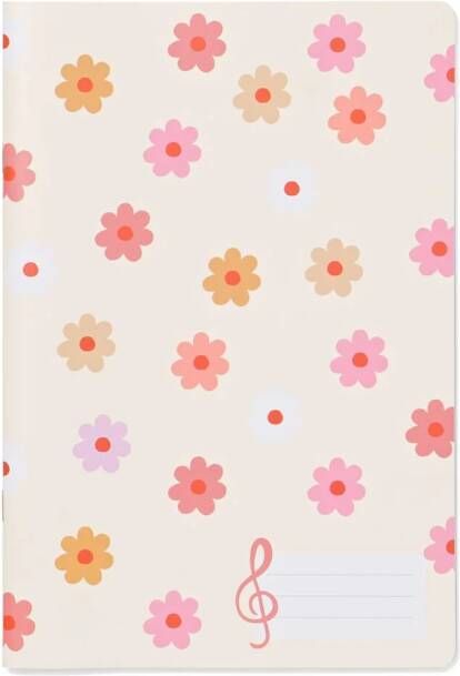 HEMA Muziekschrift A5 Bloemen