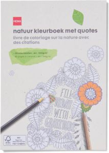 HEMA Natuur Kleurboek Met Quotes A4