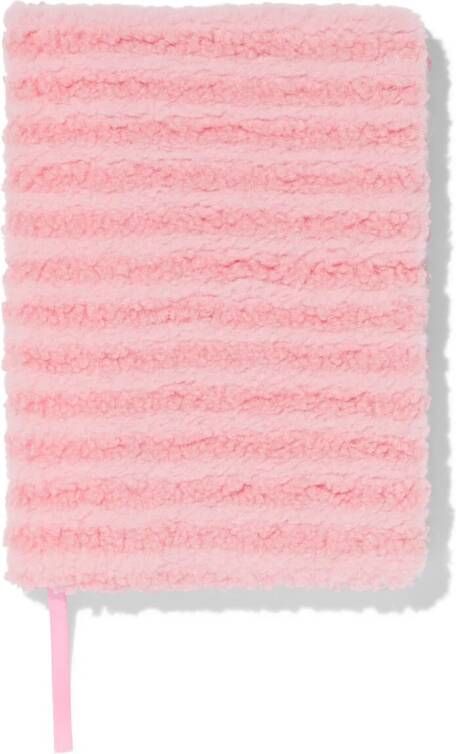 HEMA Notitieboek 16x22cm Roze Fluffy