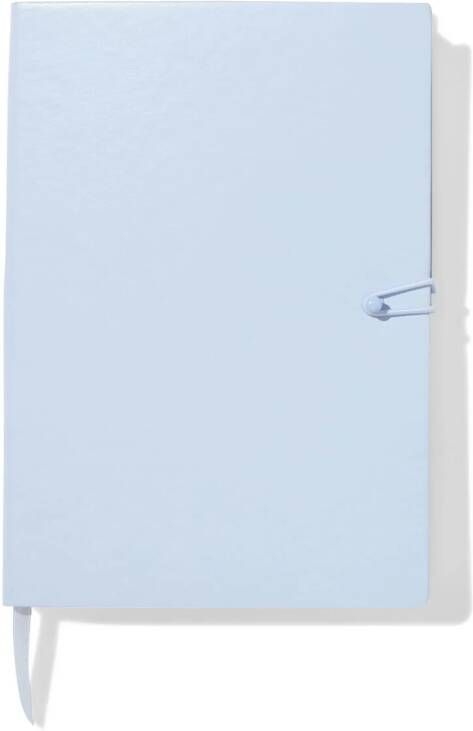 HEMA Notitieboek A5 PU Gelinieerd Blauw