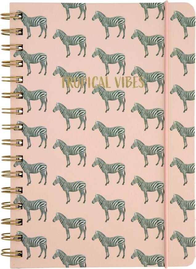 HEMA Notitieboek Met Spiraal A5 Gelinieerd Zebra