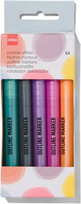 HEMA Omtrekstiften 5 Stuks