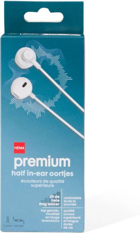 HEMA Oortjes Half In-ear Premium Wit