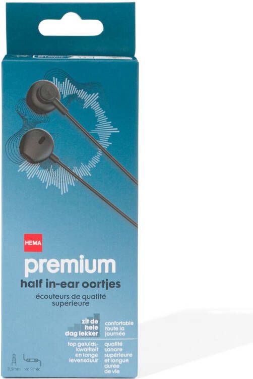 HEMA Oortjes Half In-ear Premium Zwart