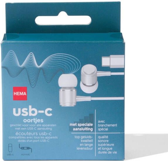 HEMA Oortjes In-ear USB-C Wit