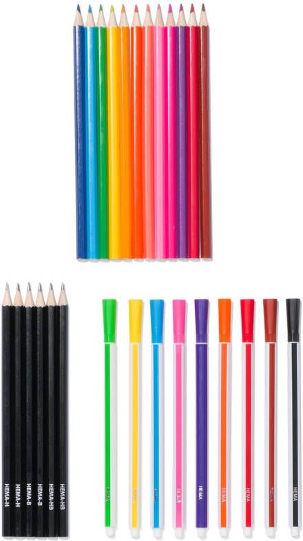 HEMA Oproletui Met 27 Stiften En (kleur)potloden