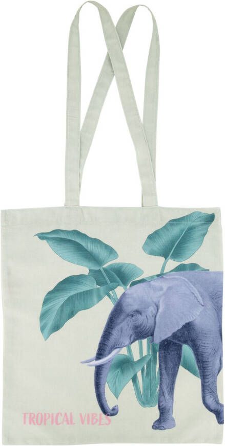 HEMA Opvouwbare Canvas Tas 41x37 Olifant