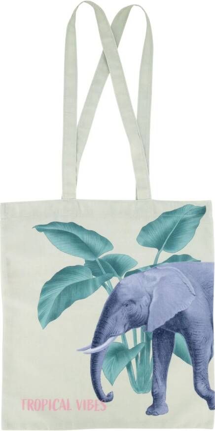 HEMA Opvouwbare Canvas Tas 41x37 Olifant