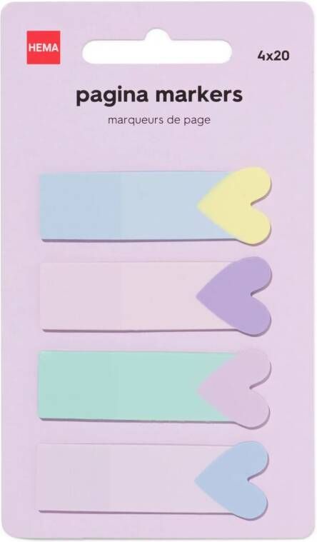 HEMA Pagina Markers 21cm 4 Stuks