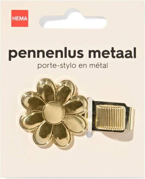 HEMA Penhouder Bloem Goud