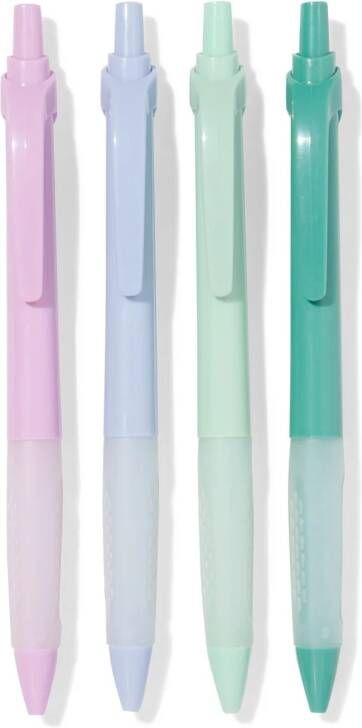 HEMA Pennen Rubber Blauwschrijvend 4 Stuks