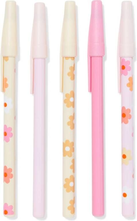 HEMA Pennenset Bloemen 5 Stuks