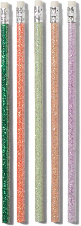 HEMA Potloden Glitter 5 Stuks