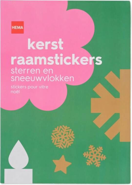 HEMA Raamstickers Sneeuwvlokken (multi)