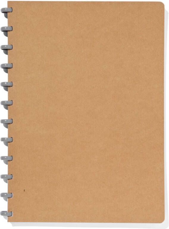 HEMA Ringschrift A4 Commerciaal Geruit 4x8mm Kraft