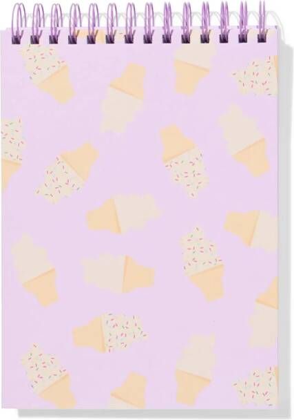 HEMA Schetsboek 18.6x25.4 Blanco Ijsjes