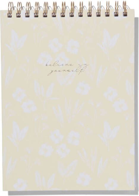 HEMA Schetsboek Met Spiraal 25.4x18.6 Bloemen