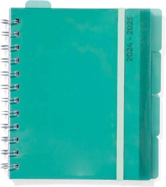 HEMA Schoolagenda 24 25 Met Spiraal 16.5x14 Groen