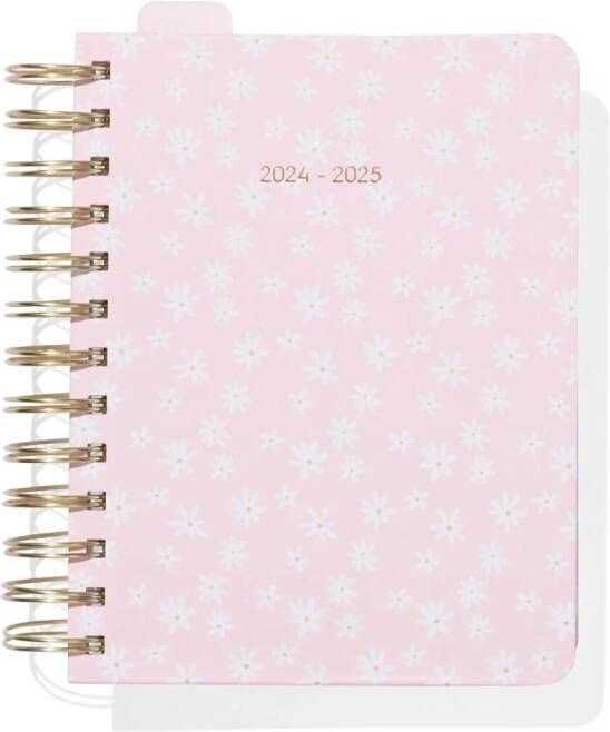 HEMA Schoolagenda 24 25 Met Spiraal 17x13.5 Bloemen