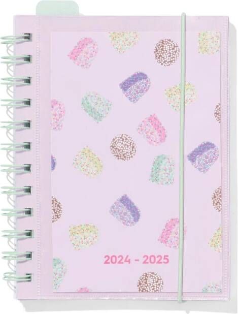 HEMA Schoolagenda 24 25 Met Spiraal En Insteekhoes 16.5x12.5 Lila