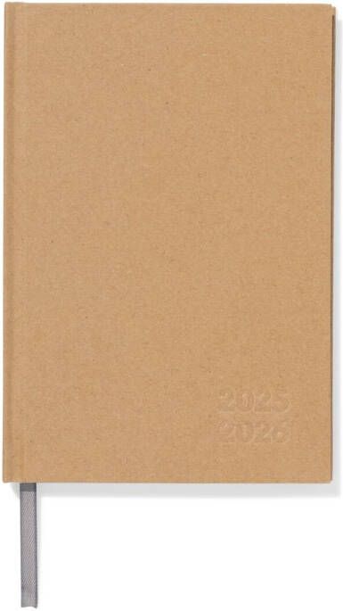 HEMA Schoolagenda 25-26 18x12.5cm Basis Kraft