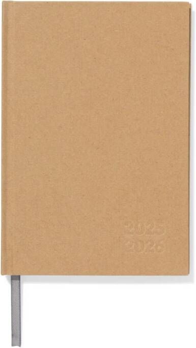 HEMA Schoolagenda 25-26 18x12.5cm Basis Kraft